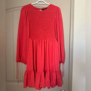 Pink Ruffled Tiered Sundress